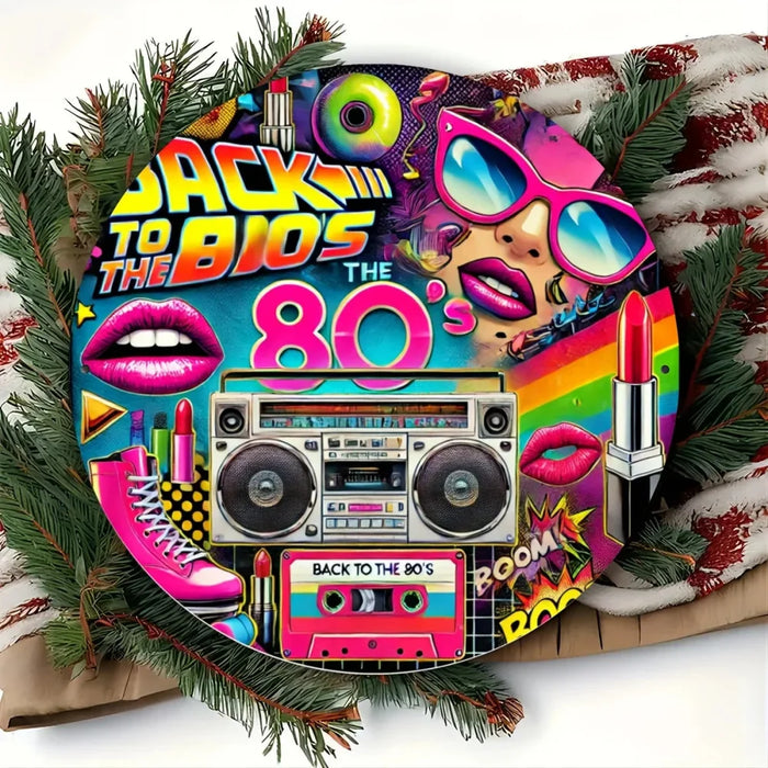 80S Retro Graffiti Aluminum Wall Decor Hip-Hop Rock Disco Ideal For Home Perfect Gift For Family & Friends