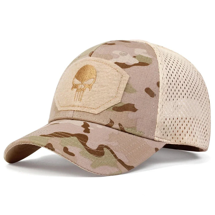 Embroidered Skull Baseball Cap Unisex Outdoor Adjustable Hat