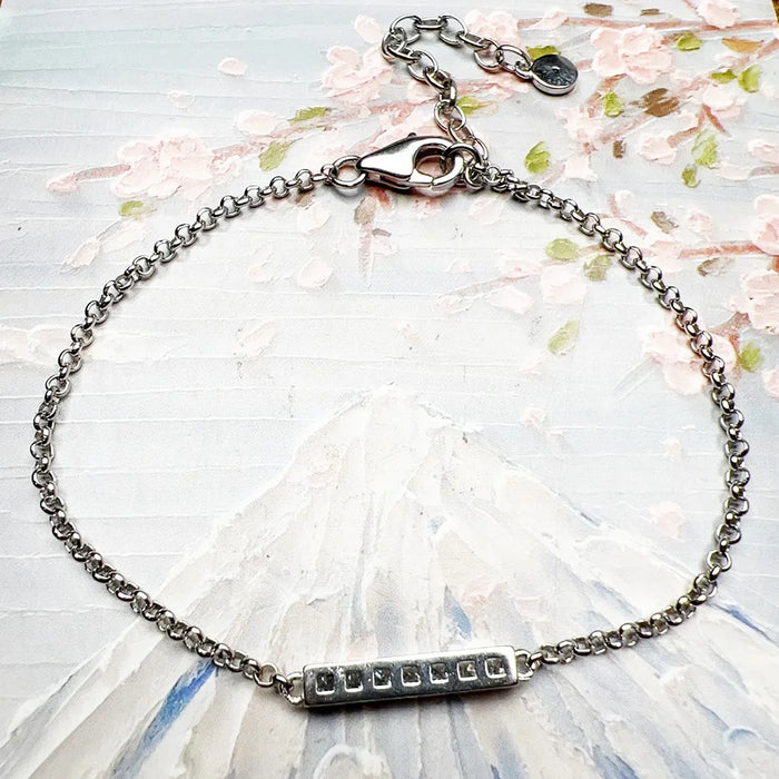 925 Sterling Silver White Zircon Link Chain Bracelet European Women Jewelry