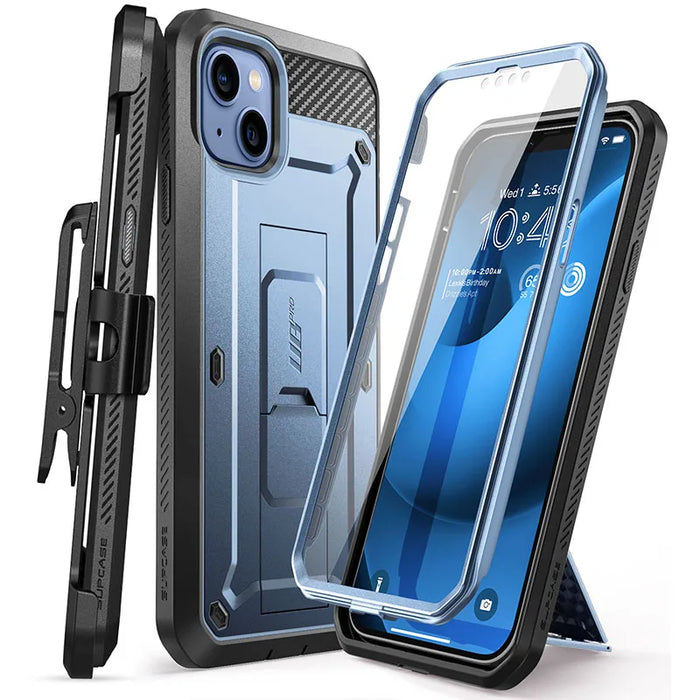 For Iphone 14 Plus 6.7 Inch 2022 Ub Pro Heavy Duty Rugged Case With Built-In Screen Protector & Kickstand