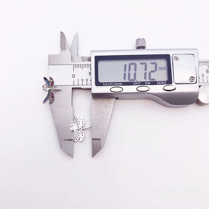 925 Sterling Silver Dragonfly Stud Earrings Boho Gift For Women