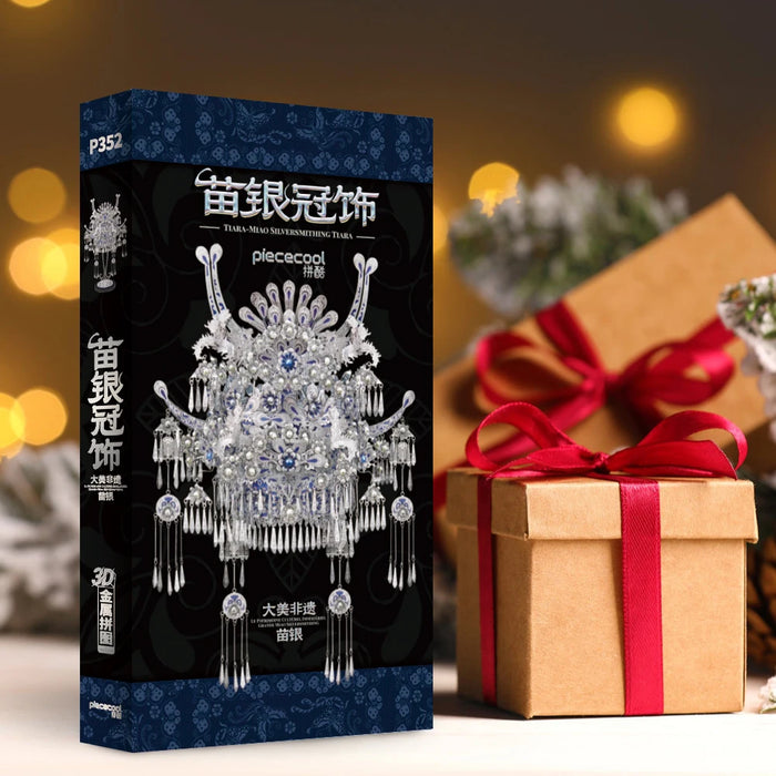 3D Metal Tiara Puzzle With Tassels Diy Assembly Kit