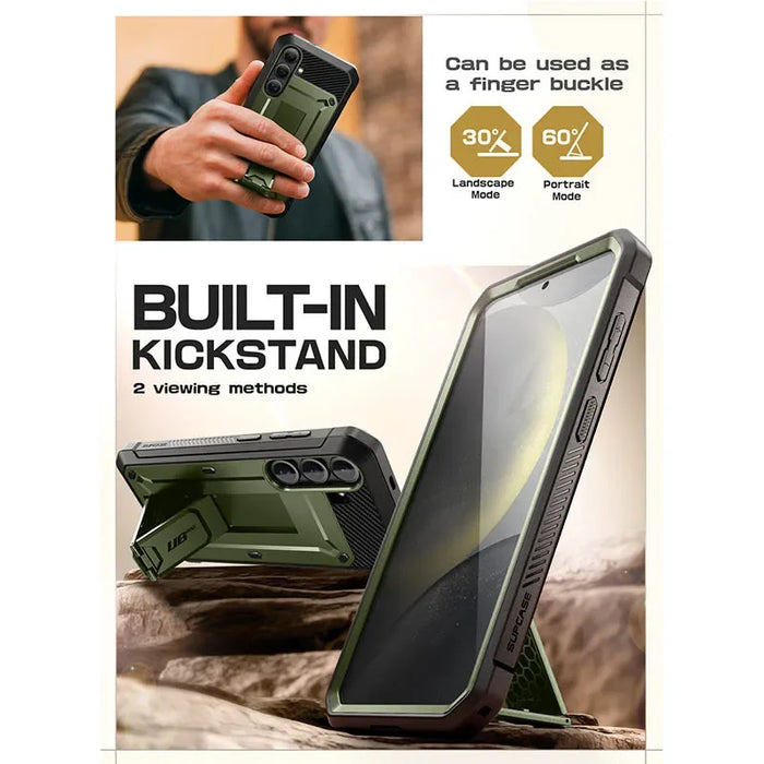 For Samsung Galaxy S25 Ub Pro Rugged Case With Built-In Screen Protector & Kickstand