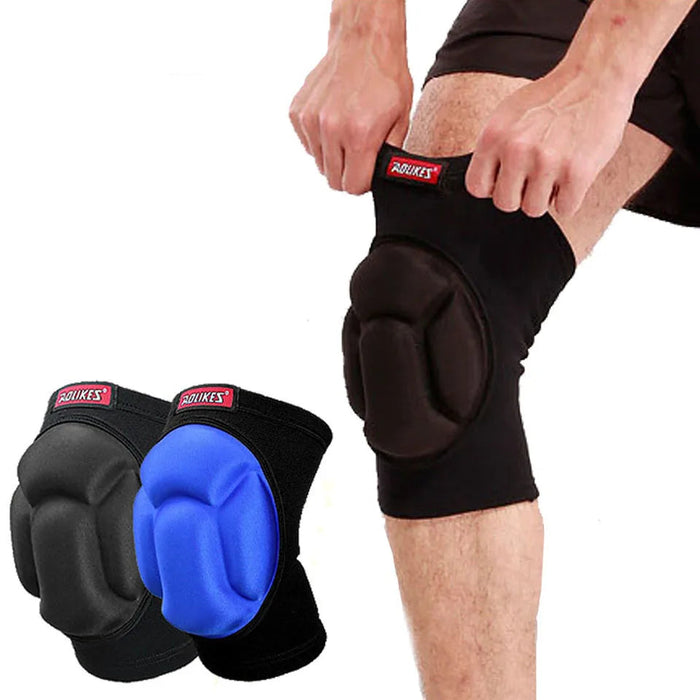 Pair of Thick Sponge Knee Pads For Volleyball Football Yoga Dance