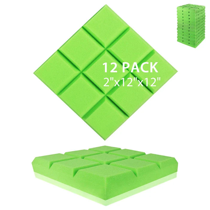 12 Pieces Acoustic Seal For Apartment Doors Soundproofing Foam Panels For Music Studios And Home Insulation