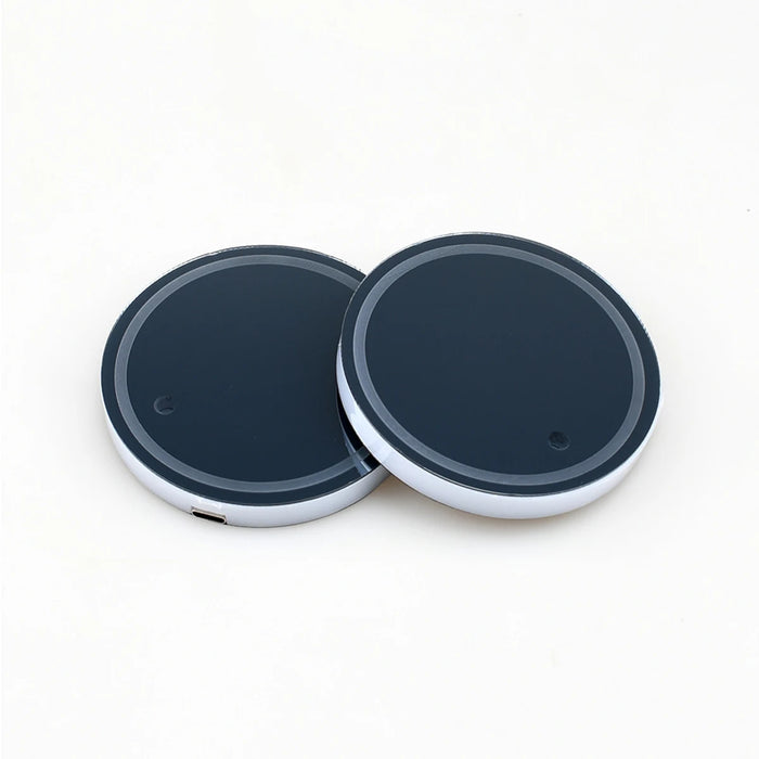 2Pcs Car Cup Holder Light Rgb Colours Bottle Atmosphere Mats