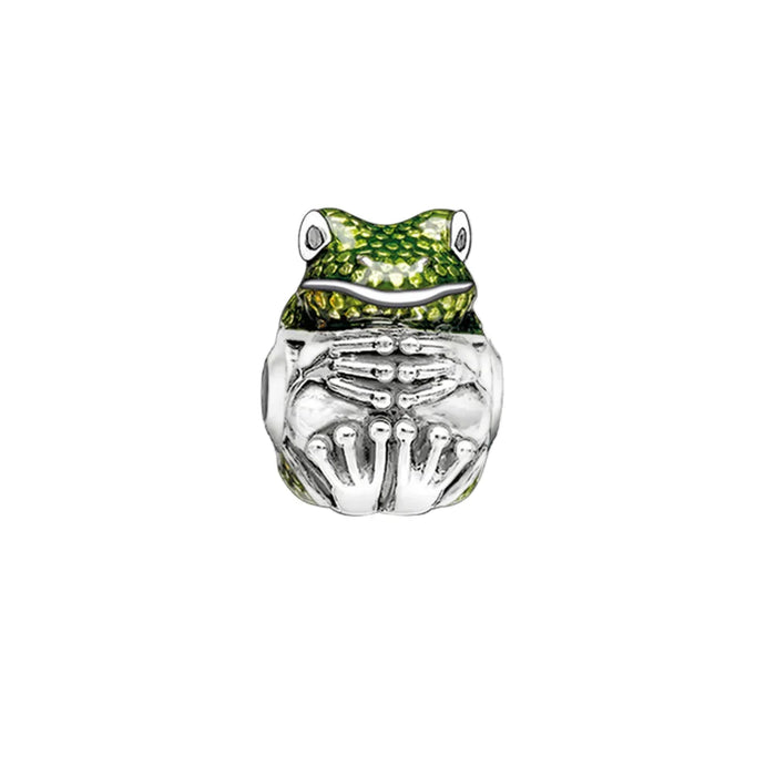 925 Sterling Silver Frog Bead Charm European Diy Jewelry Accessory For Women And Men