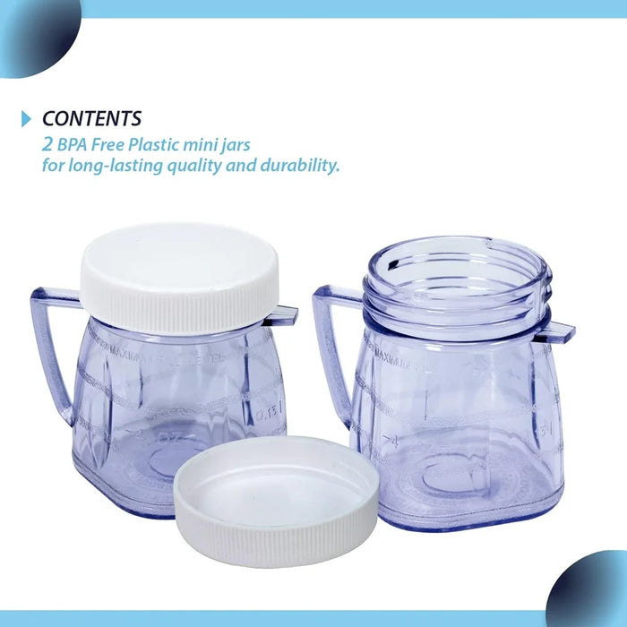 2 Pack Blender Mini-Blend Jar Replacement Part # 4937 Compatible With Oster Blenders