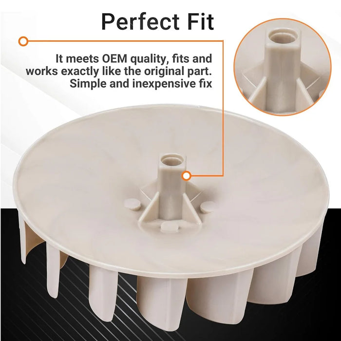 694089 Dryer Blower Wheel For Kenmore & Whirlpool Dryers - Replaces 279500 279711 299678 338840 Ap6010602