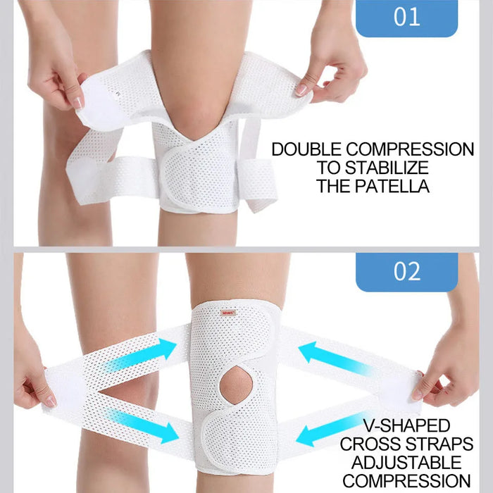 Knee Brace For Pain Relief Compression Support With Stabilizers