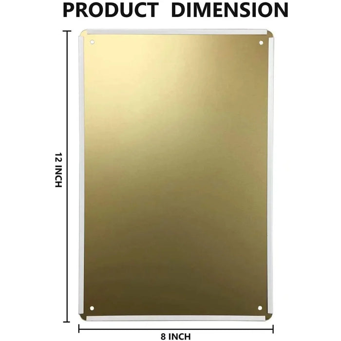 1D Hippie Back Door Tin Sign Metal