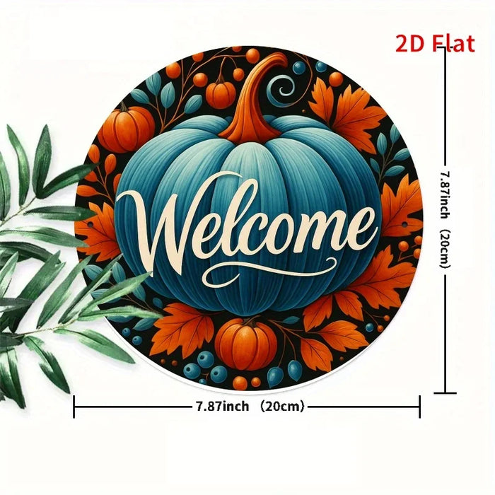 Autumn Welcome Sign 2D Flat Print For Bedroom Dining Or Living Room