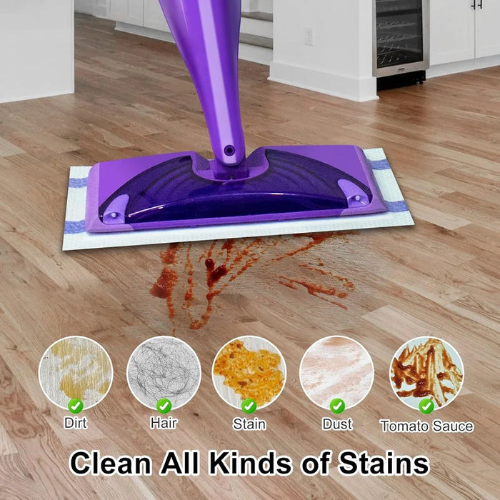 24 Pieces Mop Pad Refills For Swiffer Wet Jet Hardwood And Floor Spray Mop Disposable Multi-Layer Dry Mop Pads Refill