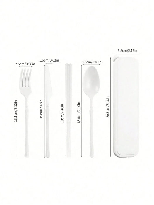 Reusable Plastic Tableware Set For Picnics Camping And Students