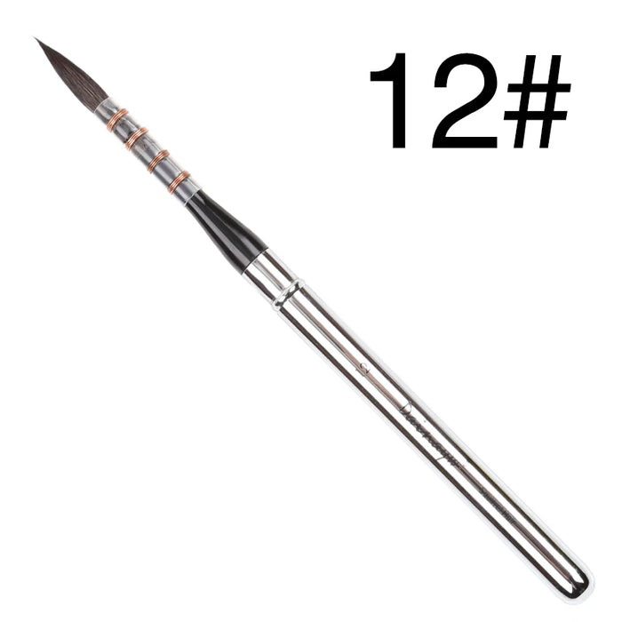 6 Piece Squirrel Hair Watercolour Brush Set