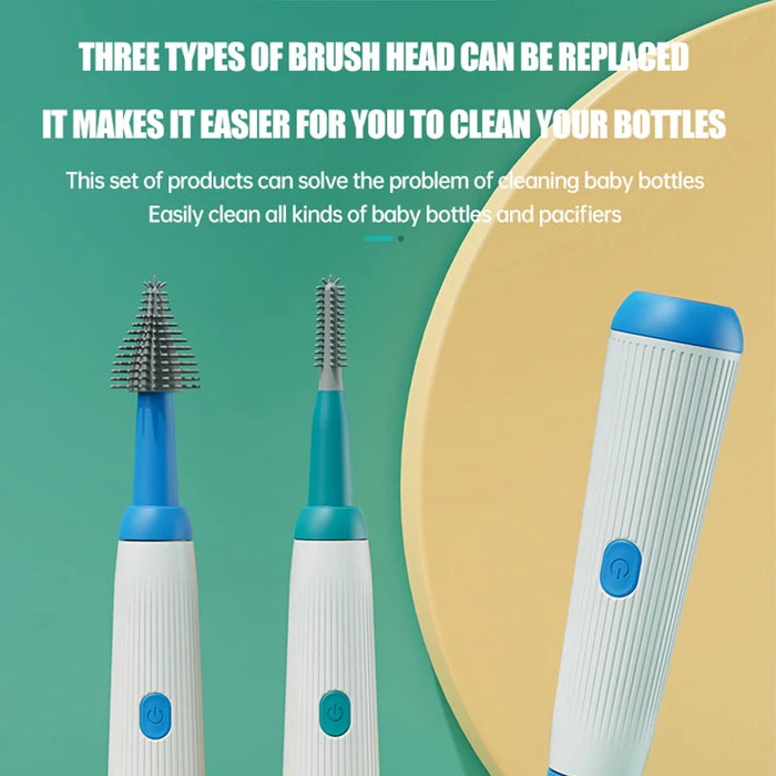 Silicone Cordless Baby Bottle Brush With Extensions