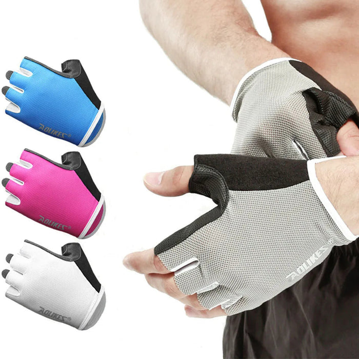 Breathable Fingerless Workout Gloves For Powerlifting Men And Women Training
