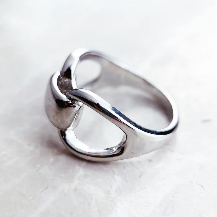 925 Sterling Silver Geometric Ring Modern & Chic Jewelry For Women & Men