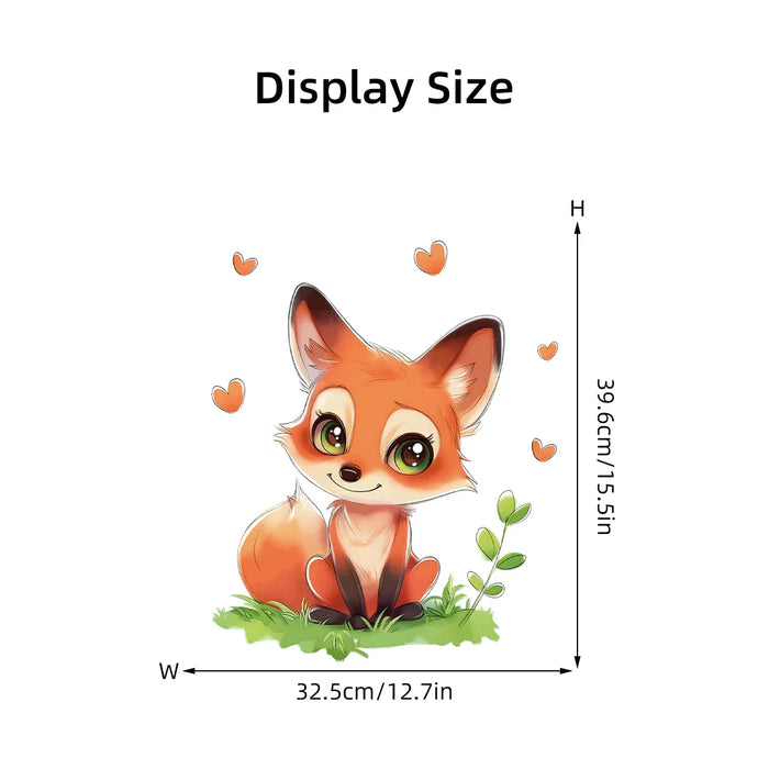Adorable Fox Wall Stickers For Kids Room Decor