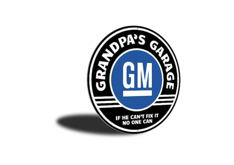 Vintage Gm Garage Sign Car Lovers