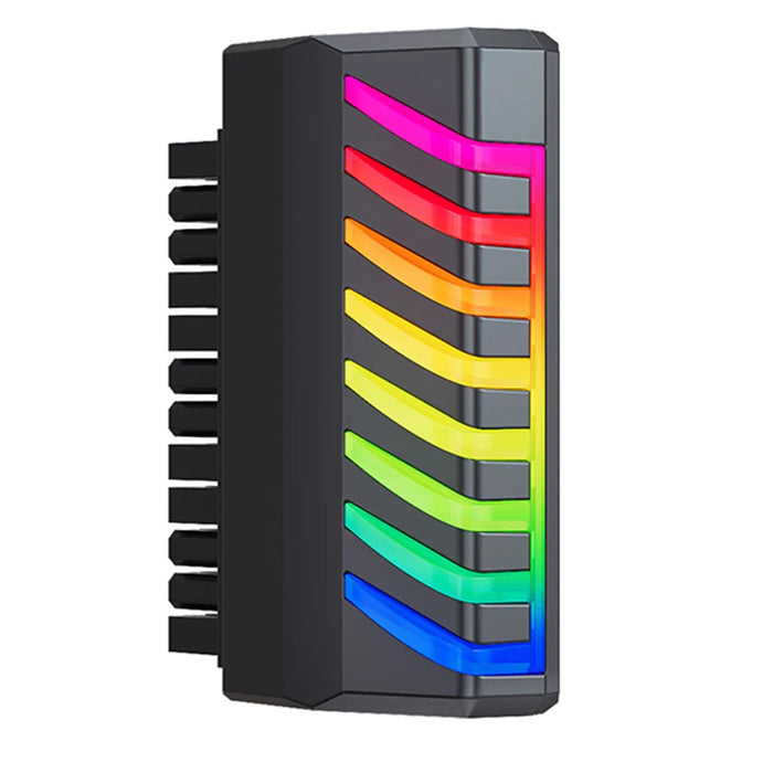 Atx 24 Pin To 90 / 180 Degree Power Plug Adapter Argb Light Mainboard Motherboard Power Supply Cable Modular For Motherboard Pc