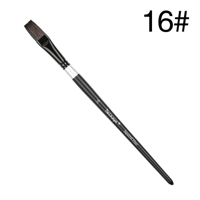 Professional Flat Watercolour Brush Set