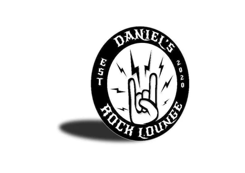 Rock Music Lounge Sign For Music Room