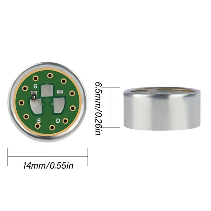 Dr1409B 14Mm Unidirectional Microphone Cores Electret Condenser Mic Noise Reduction Call Microphone Head Microphone Mic Cores