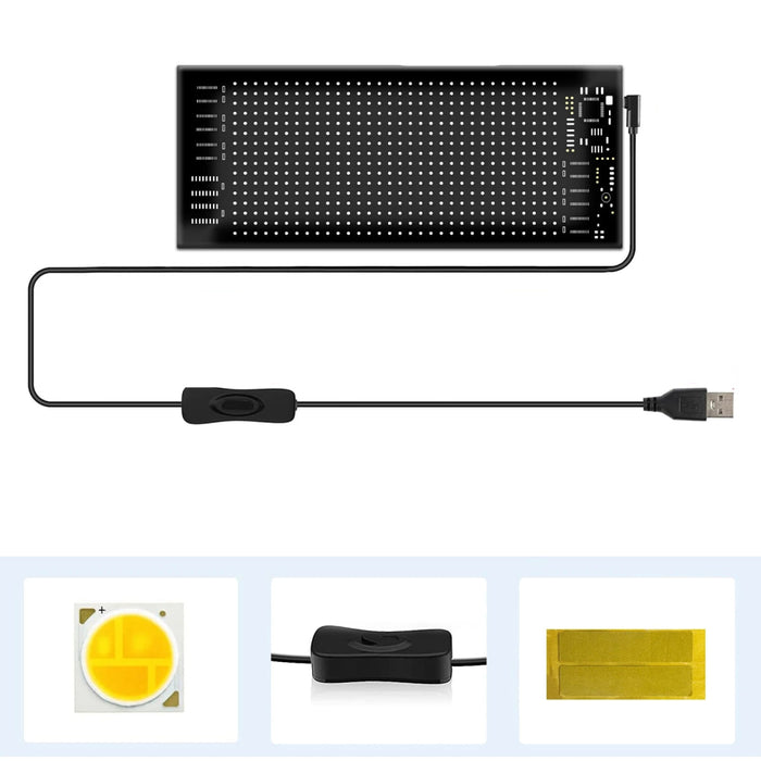 Usb Rgb Car Led Display Remote Control Flexible Graffiti Pattern 5V