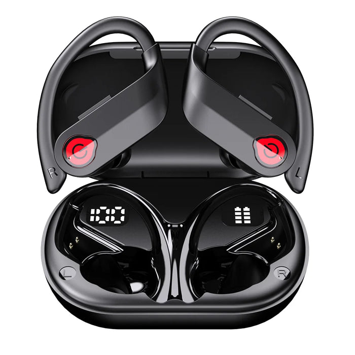 Bluetooth 5.3 Wireless Earbuds Sports Headphones With Earhooks Built-In Mic Earphones Waterproof Headphones Ear Buds For Sports
