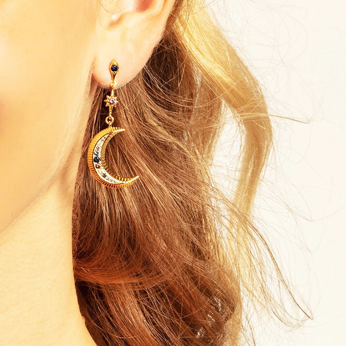 925 Sterling Silver Boho Stars & Moon Jewelry Set For Women