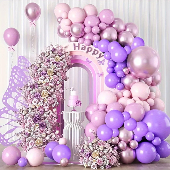 120Pcs Butterfly Balloon Arch Set - Perfect For Birthday Parties Graduations Weddings Mother'S Day Anniversaries And More