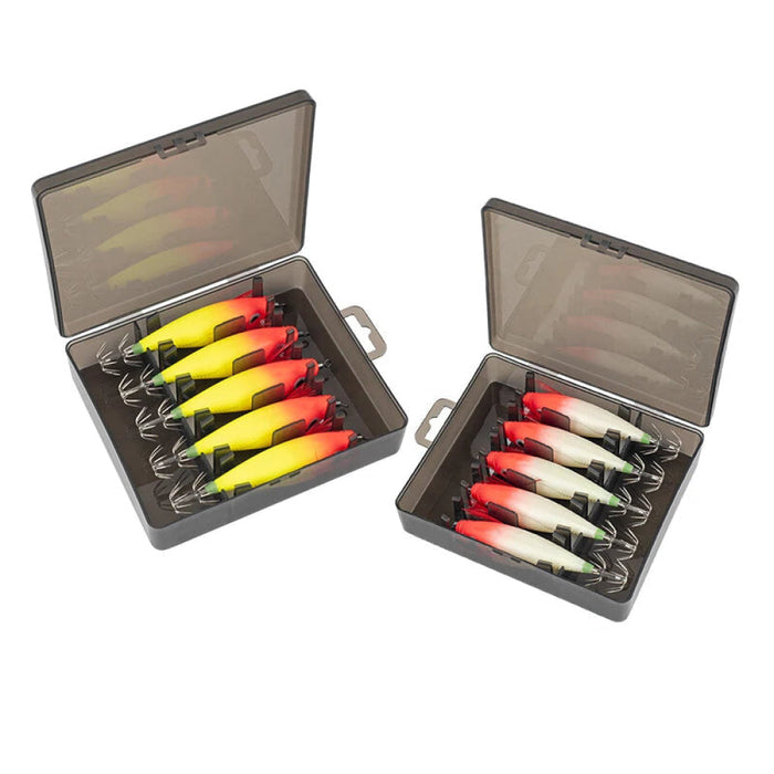 5Pcs Luminous Squid Jig For Saltwater Fishing