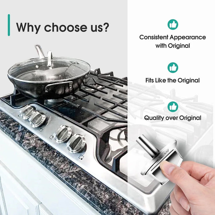 5 Pieces 5304525746 Gas Stove Knob For Frigidaire Gas Stove Knobs 5304504839 4960519 Ap6997304 Ps16227241 Eap16227241