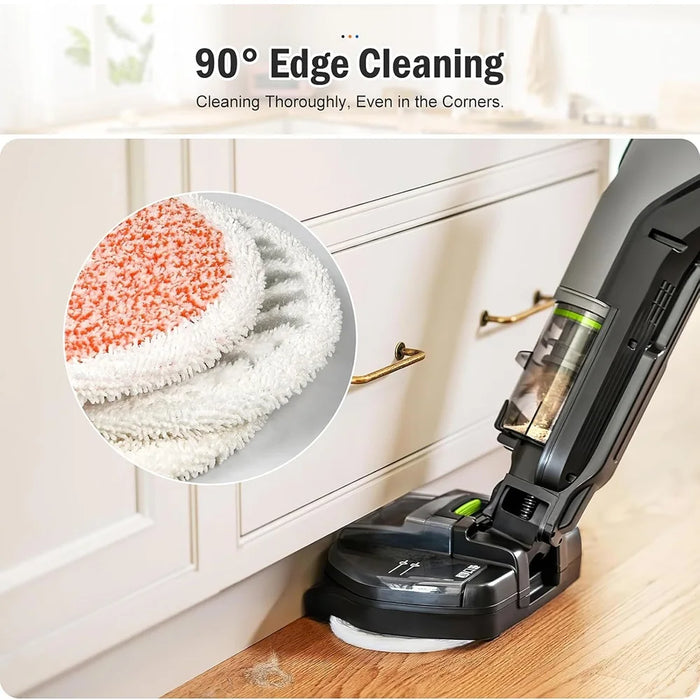 6 Pack Mop Pads For Bissell Spinwave + Vac Cordless 37643 / 3764 All-In-One Powered Spin Mop & Vacuum