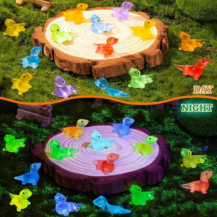 30 Glow In The Dark Mini Lizard Figures For Diy Crafts