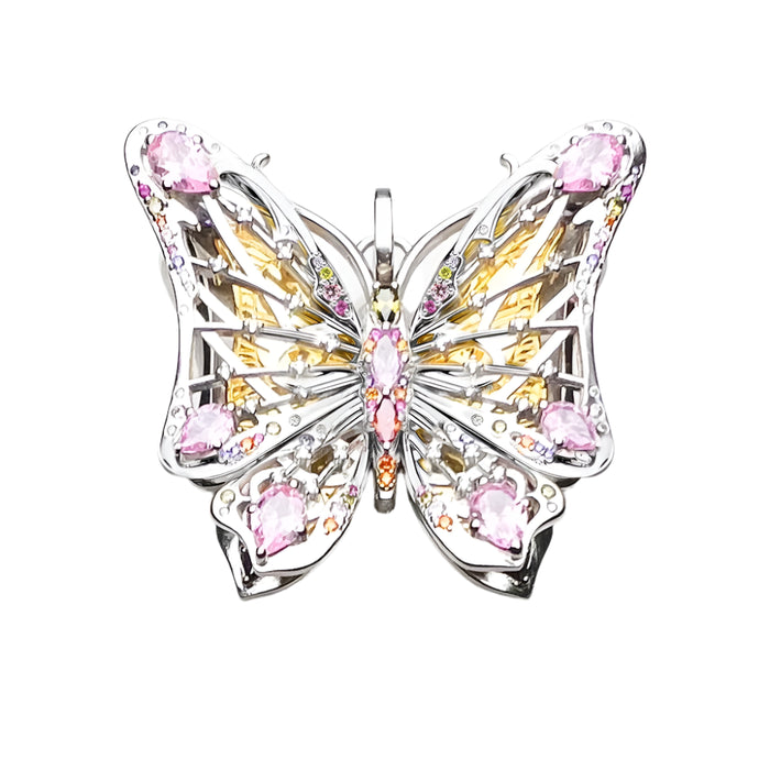 925 Sterling Silver Boho Butterfly Pendant Winter Nature Wealth Gift For Women