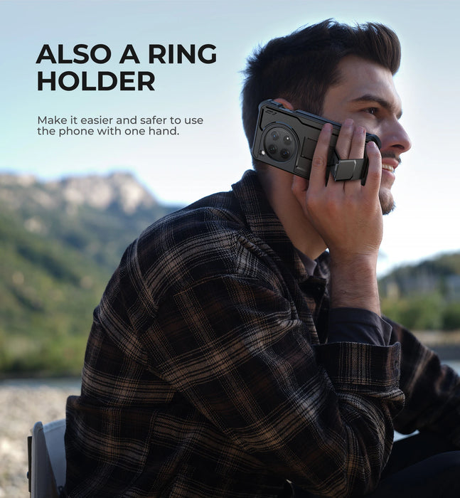 For Oneplus 12 5G 2024 Full Body Bumper Military Grade Armor Shockproof Shell Case Bracket With Built In Screen Protector