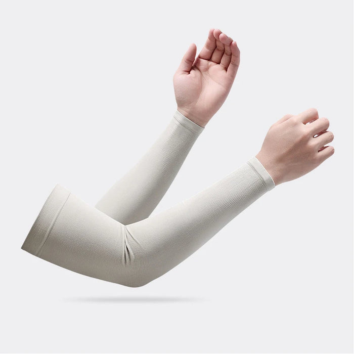 Pair of Sun Protection Arm Covers Cool Anti Uv Sleeves For Outdoor Activities