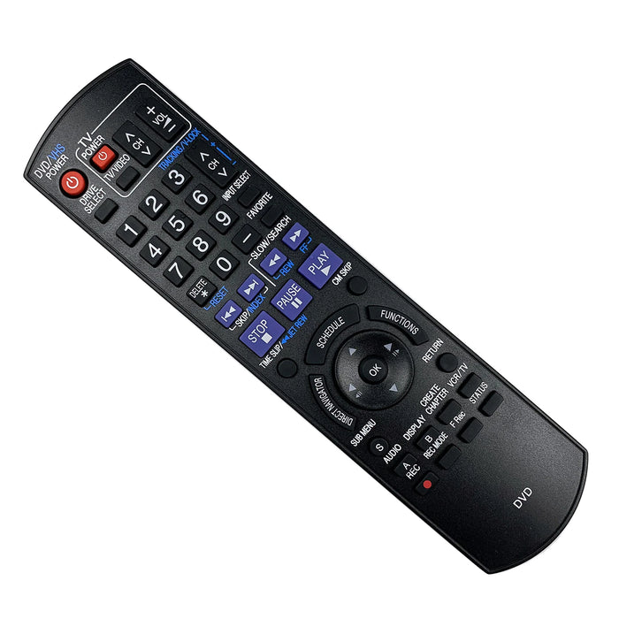 For Panasonic N2Qayb000197 Dmr-Ez28 Dmr-Ez475V Dmr-Ez475Vk Dmrez48V Ez485 Dvd Recorder Remote Control