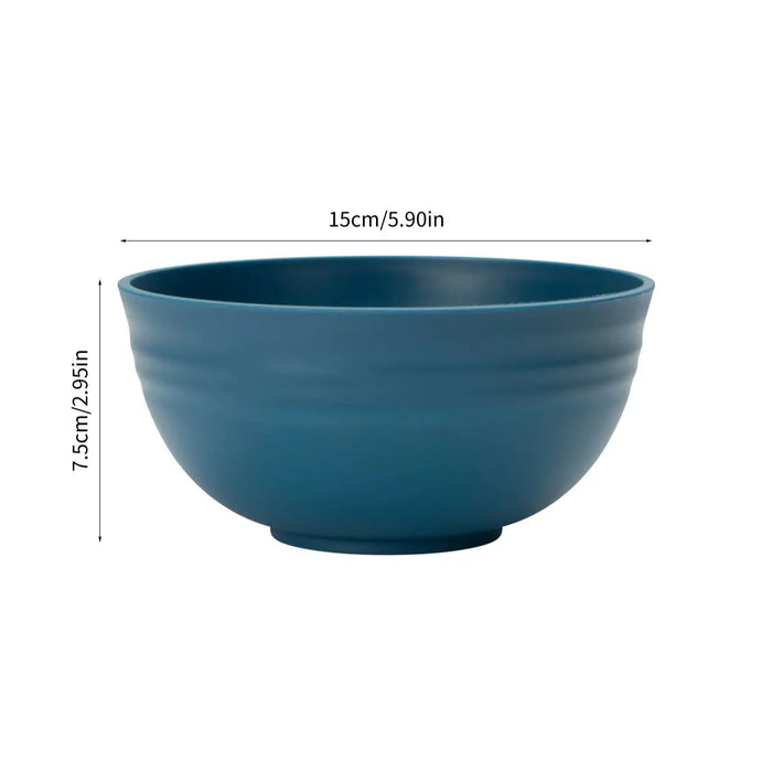 4 / 6 / 8 Piece Reusable Dark Blue Cereal Bowls Ideal For Camping