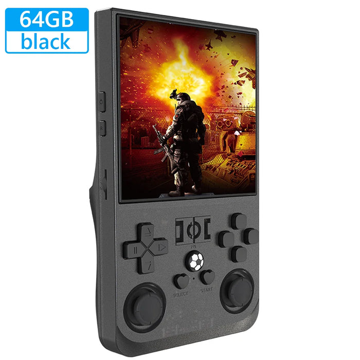 R36Max Retro Handheld Video Game Console Open Source Linux System 4.0 Inch Ips Screen Pocket Video Player Built-In 15000+ Games
