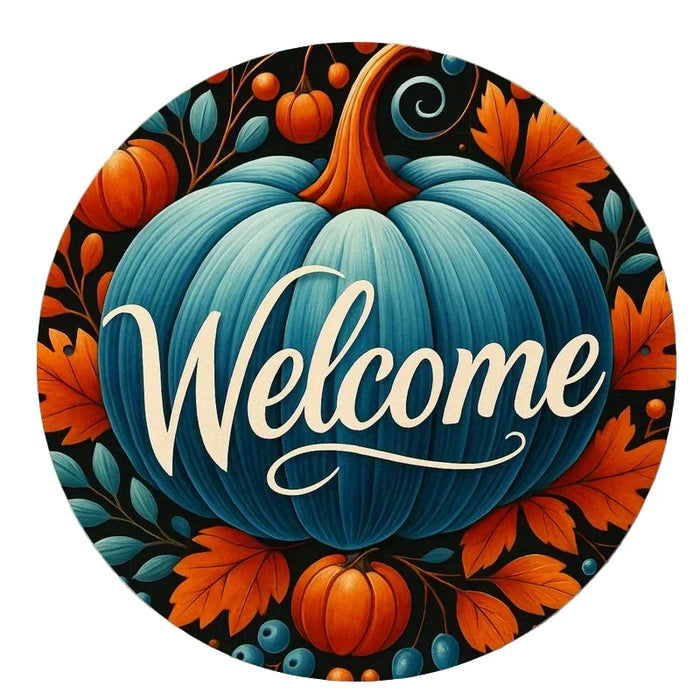 Autumn Welcome Sign 2D Flat Print For Bedroom Dining Or Living Room