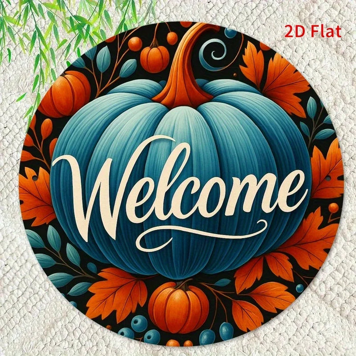 Autumn Welcome Sign 2D Flat Print For Bedroom Dining Or Living Room