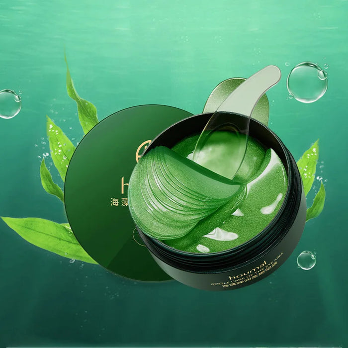 60 Piece Seaweed 24K Golden Collagen Eye Mask Anti Dark Circles Moisturizing Anti Aging