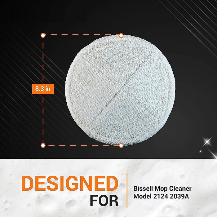 4 Pack s Deep Clean Spinwave Mop Pad For Bissell 2124 2039A Hard Floor Mop Cleaners 2 Soft + 2 Scrubby