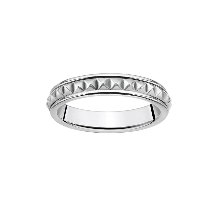 925 Sterling Silver Studs Wedding Band Ring Europe Style Fine Jewelry For Women & Men Punk