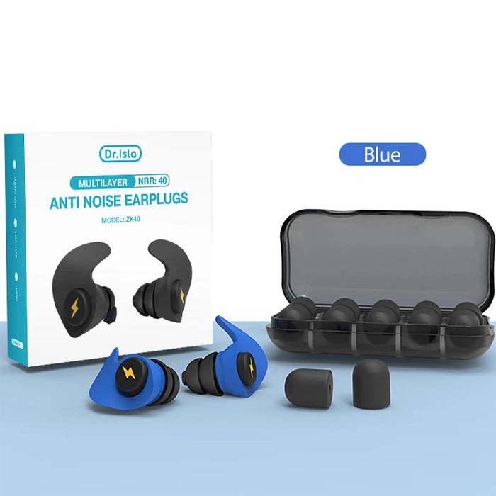 6 Pcs Soft Silicone Ear Plugs For Noise Reduction