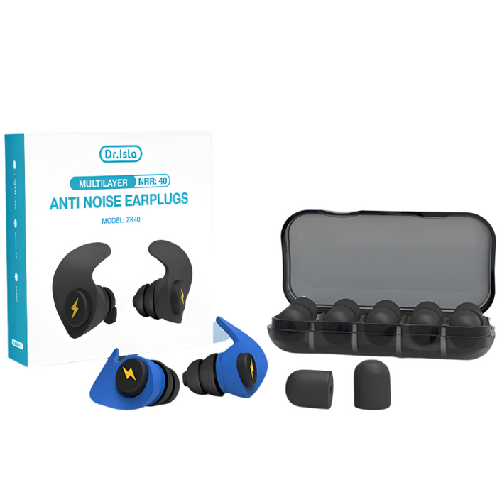 6 Pack Soft Silicone Earplugs For Noise Free Sleep