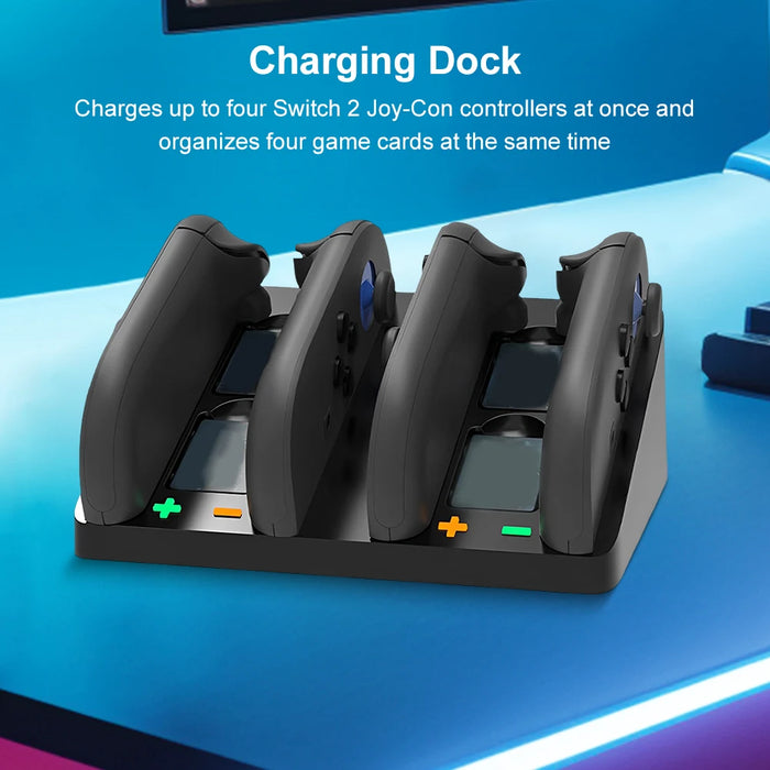 For Switch 2 Joy-Con Charging Dock Station W / Charging Cord Charging Station Charges Up To 4 Controllers For Switch 2 Stand